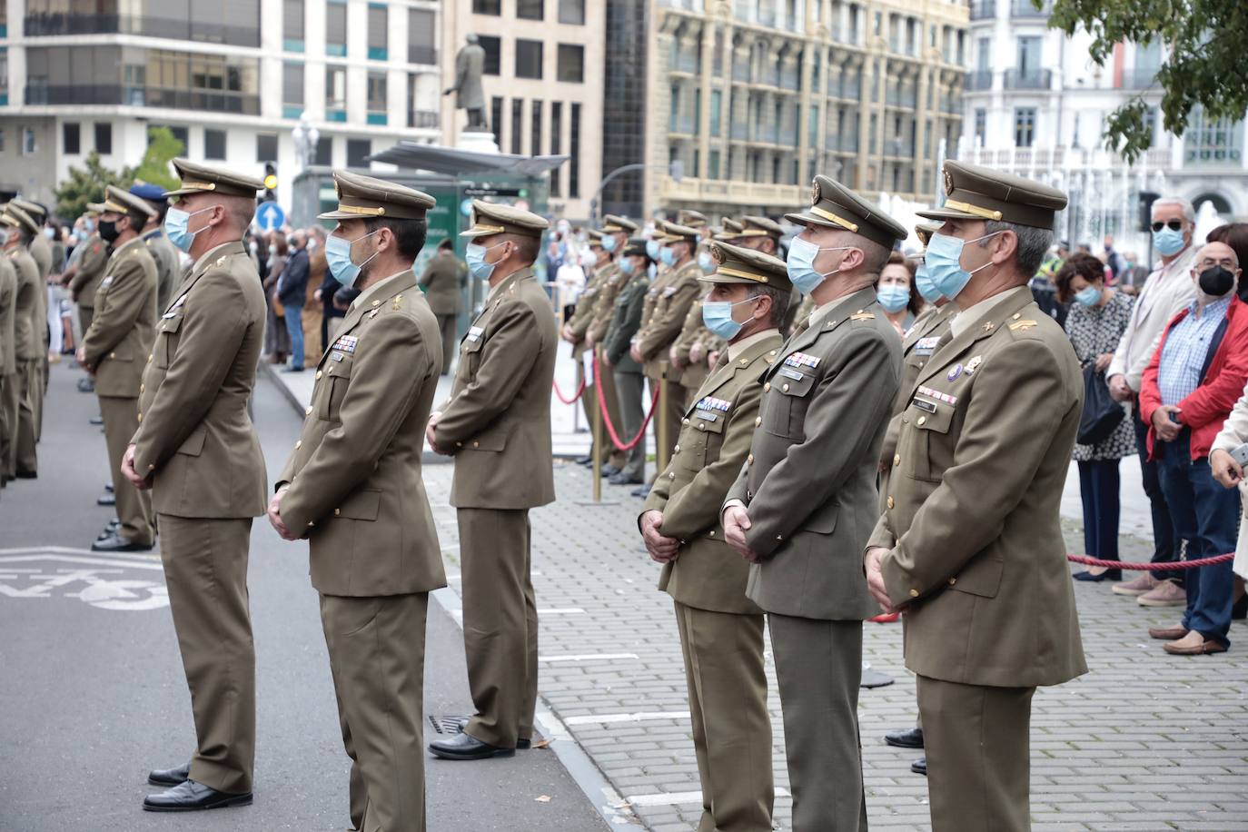 Acto del centenario de la gesta del regimiento Alcántara, en la Academia de Caballería.