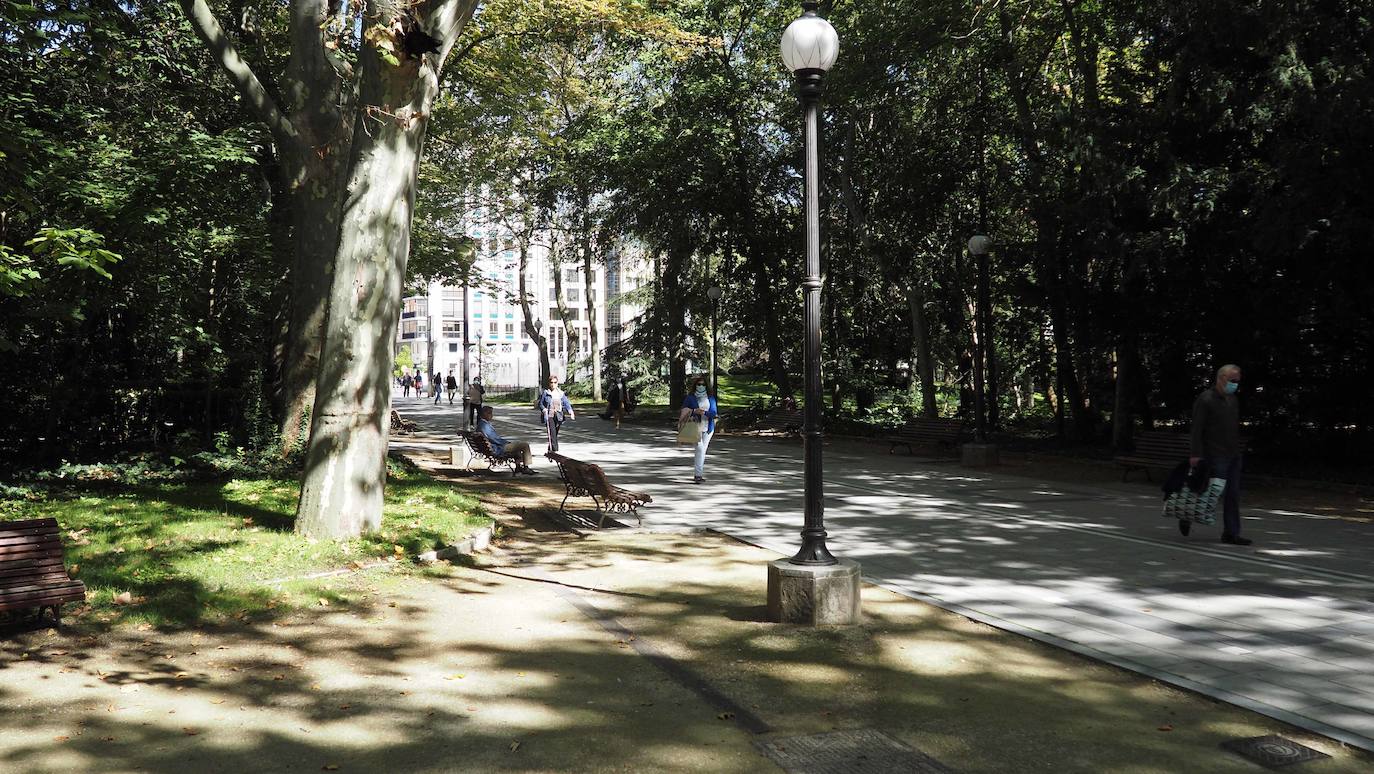 Detalles de una de las zonas del Campo Grande de Valladolid