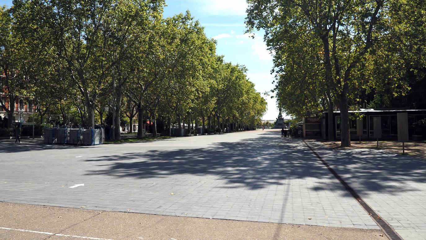 Detalles de una de las zonas del Campo Grande de Valladolid