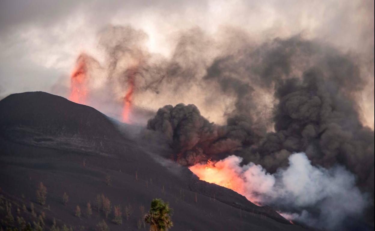 Erupción volcánica de Cumbre Vieja. 