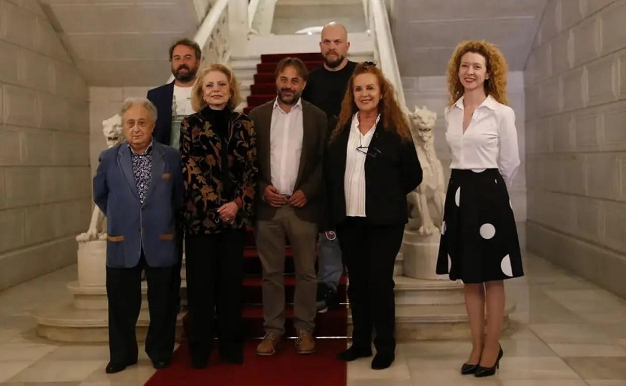 Recepción a Mayra Gómez Kemp, Fedra Lorente y José Carabias. 