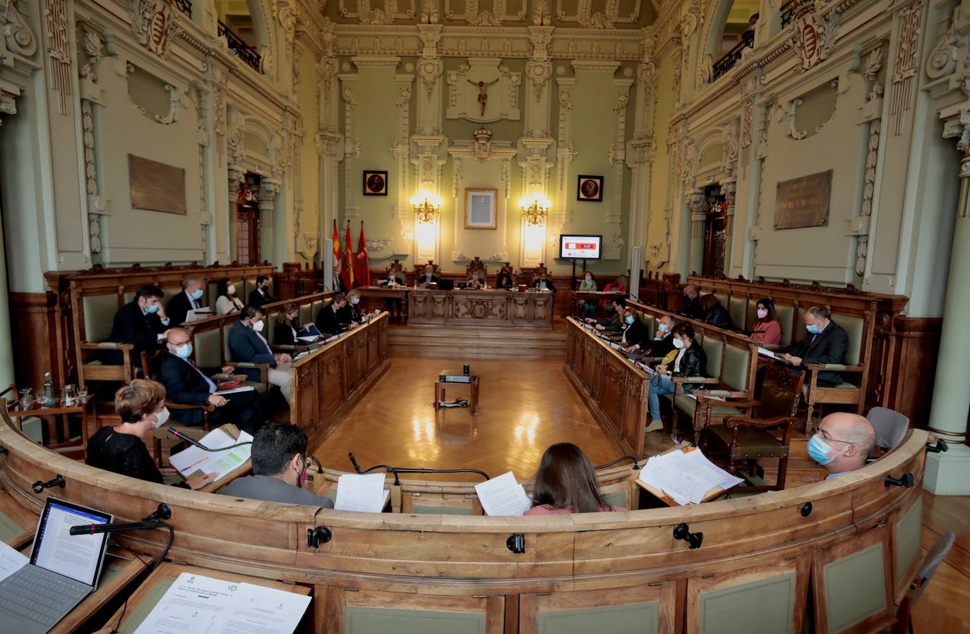 Pleno del Ayuntamietno de Valladolid del 5 de octubre de 2021.