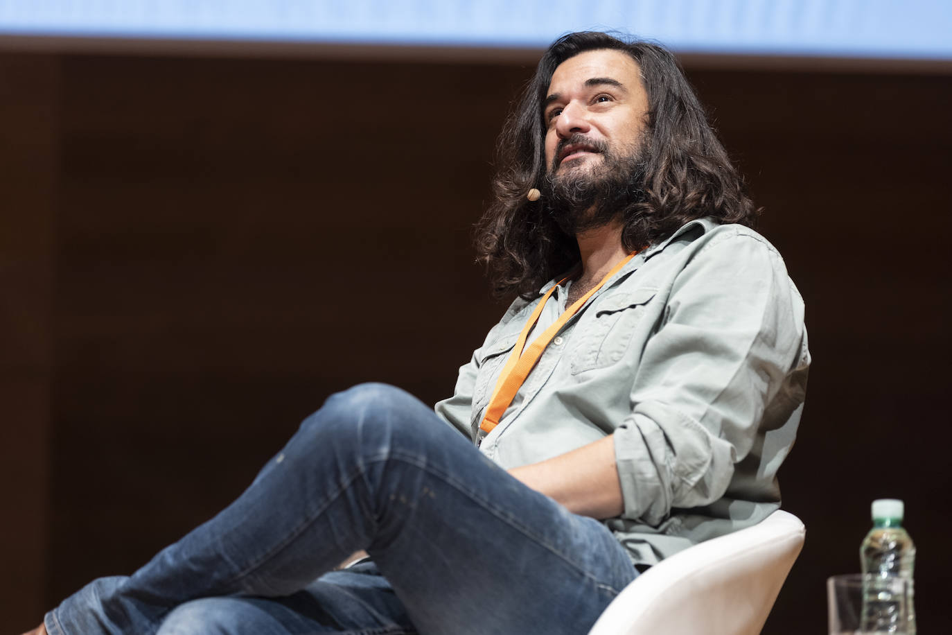 Manuel Jabois, en un momento de la mesa en la que ha participado del congreso. 