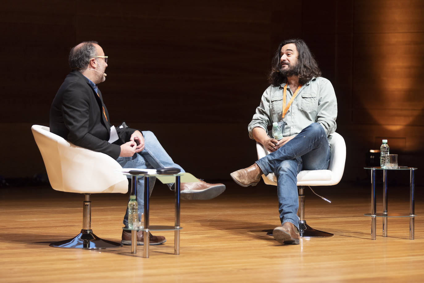 Un momento de la conversación entre Marchamalo y Jabois. 