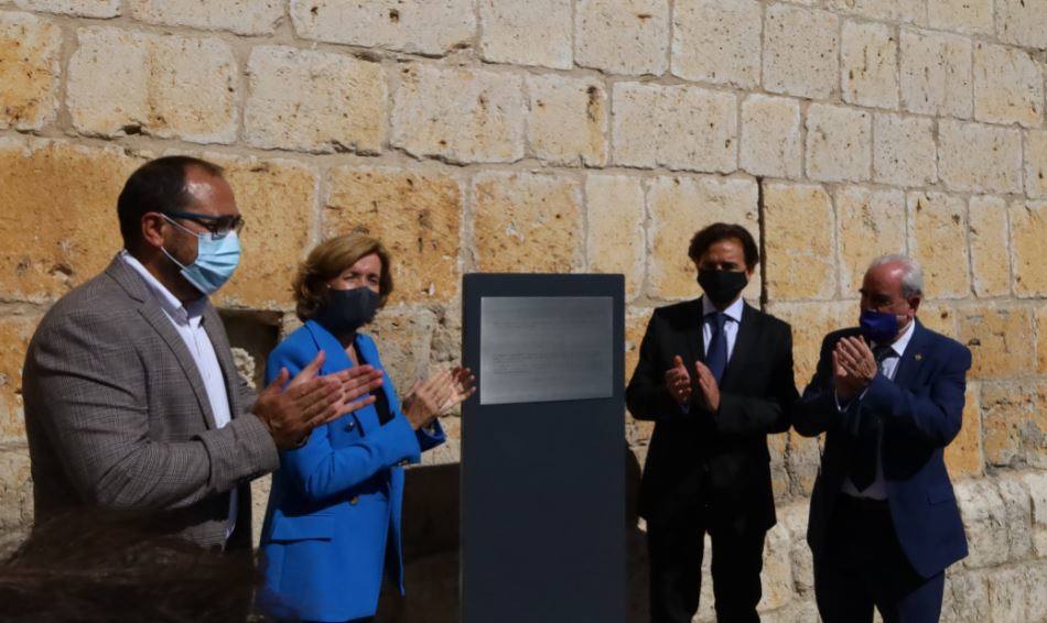 Ana de la Cueva, ayer, en le Real Monasterio de Santa Clara de Tordesillas.