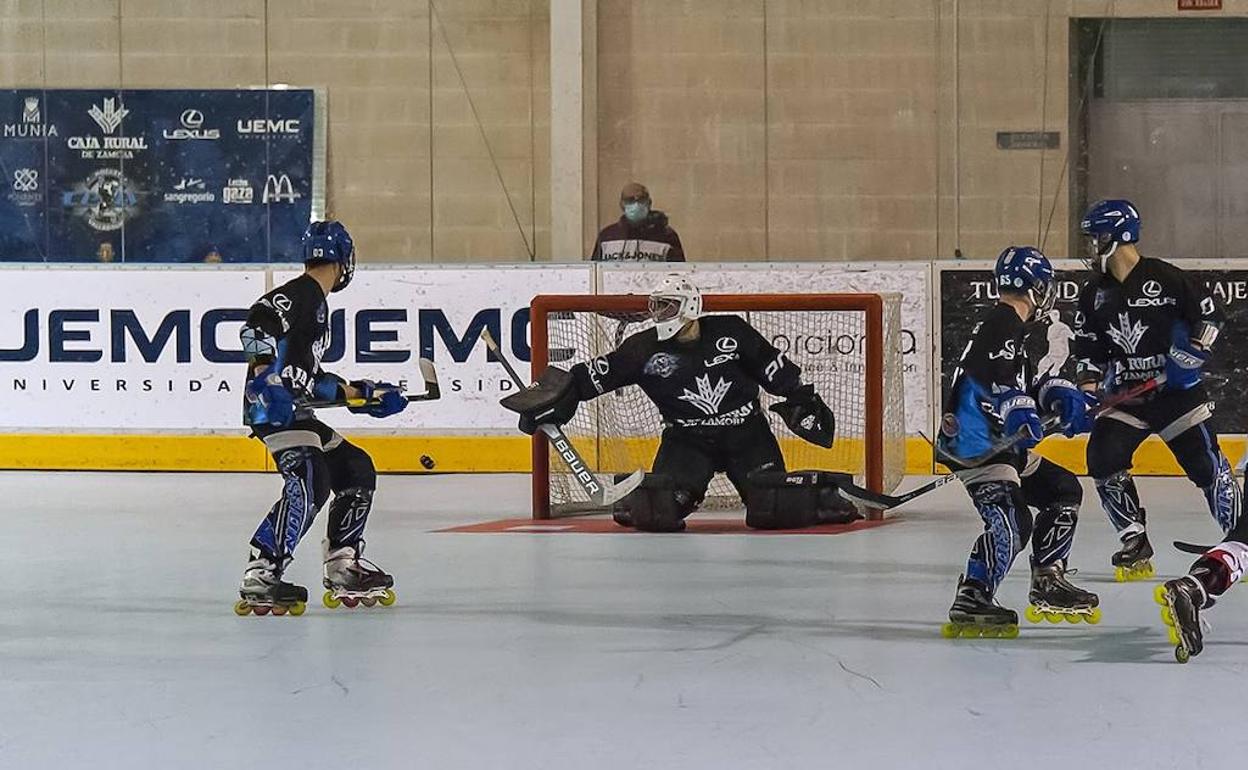Imagen del partido de la pasada temporada entre CPLV y Tres Cantos