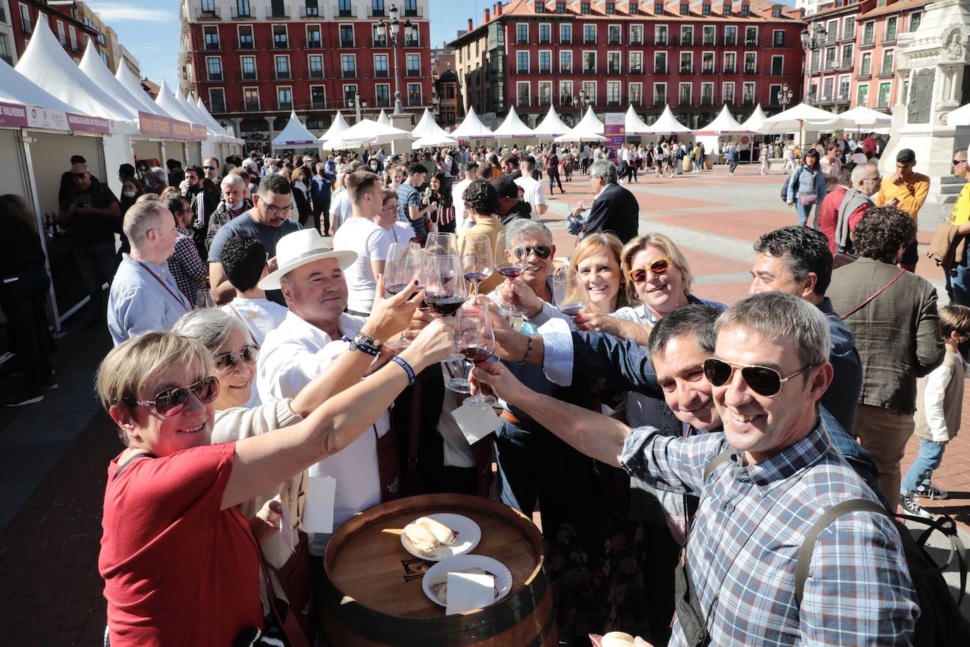 Tercera edición de la Plaza Mayor del Vino en Valladolid. 