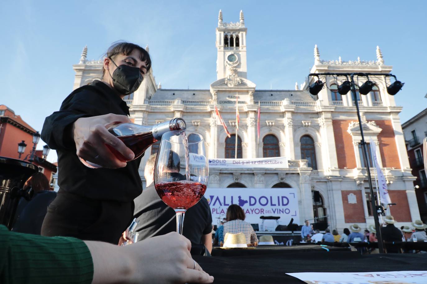 Tercera edición de la Plaza Mayor del Vino en Valladolid. 