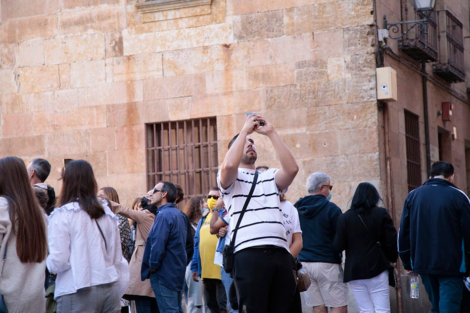 Las calles de Salamanca muestran un gran ambiente turístico con motivo del puente del 12 de octubre