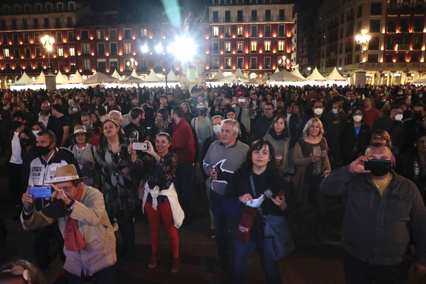 Concierto de los Cañoneros en el evento 'Valladolid. Plaza mayor del Vino'.