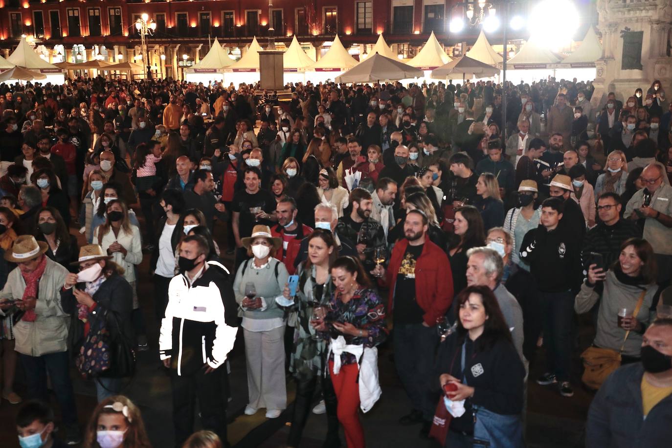 Concierto de los Cañoneros en el evento 'Valladolid. Plaza mayor del Vino'.