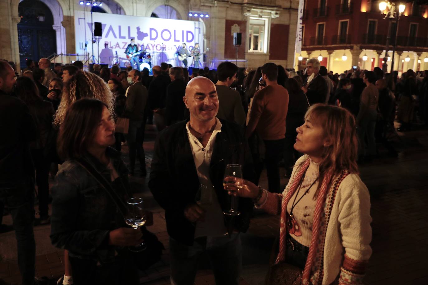 Concierto de los Cañoneros en el evento 'Valladolid. Plaza mayor del Vino'.