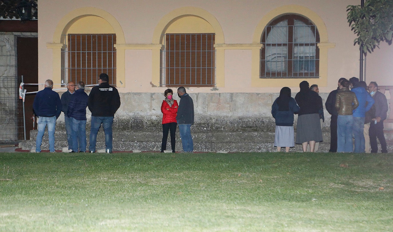 Incendio en el monasterio de Alconada.