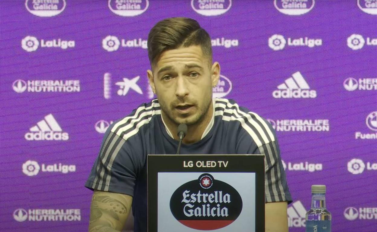 Sergio León, en la rueda de prensa