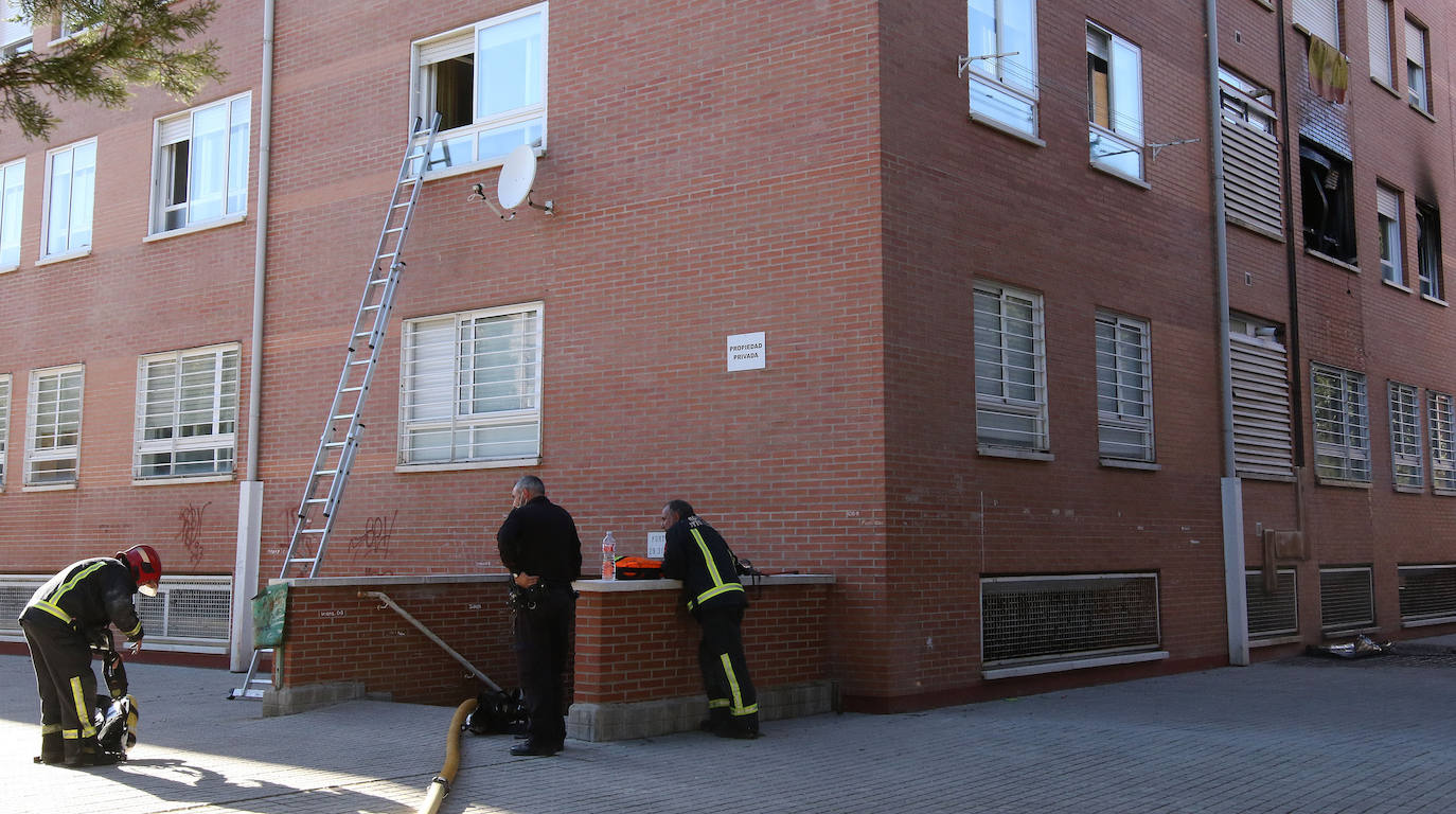 Incendio en una vivienda del barrio de la Albuera 