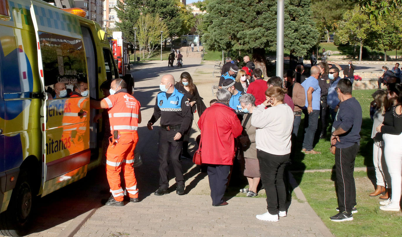 Incendio en una vivienda del barrio de la Albuera 