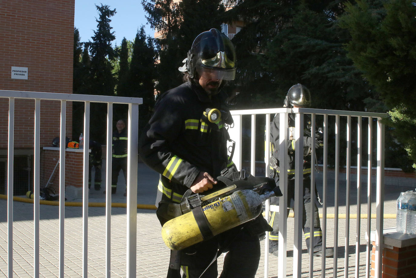 Incendio en una vivienda del barrio de la Albuera 