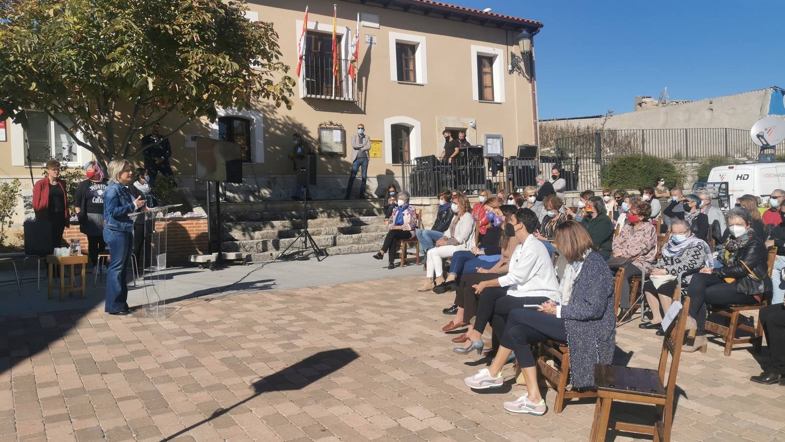 Fotos: La ministra de Igualdad, Irene Montero, asiste al acto del Día Internacional de la Mujer Rural en San Pelayo