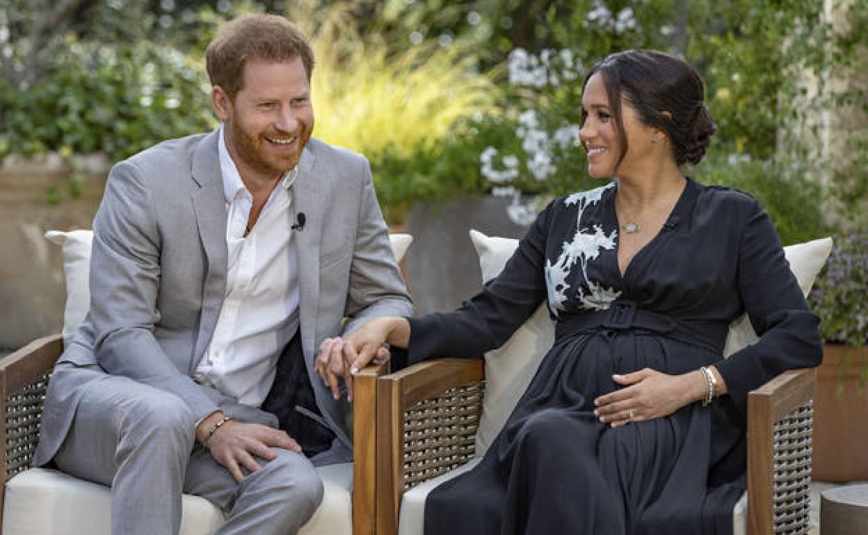 El Príncipe Harry y Meghan Markle. 