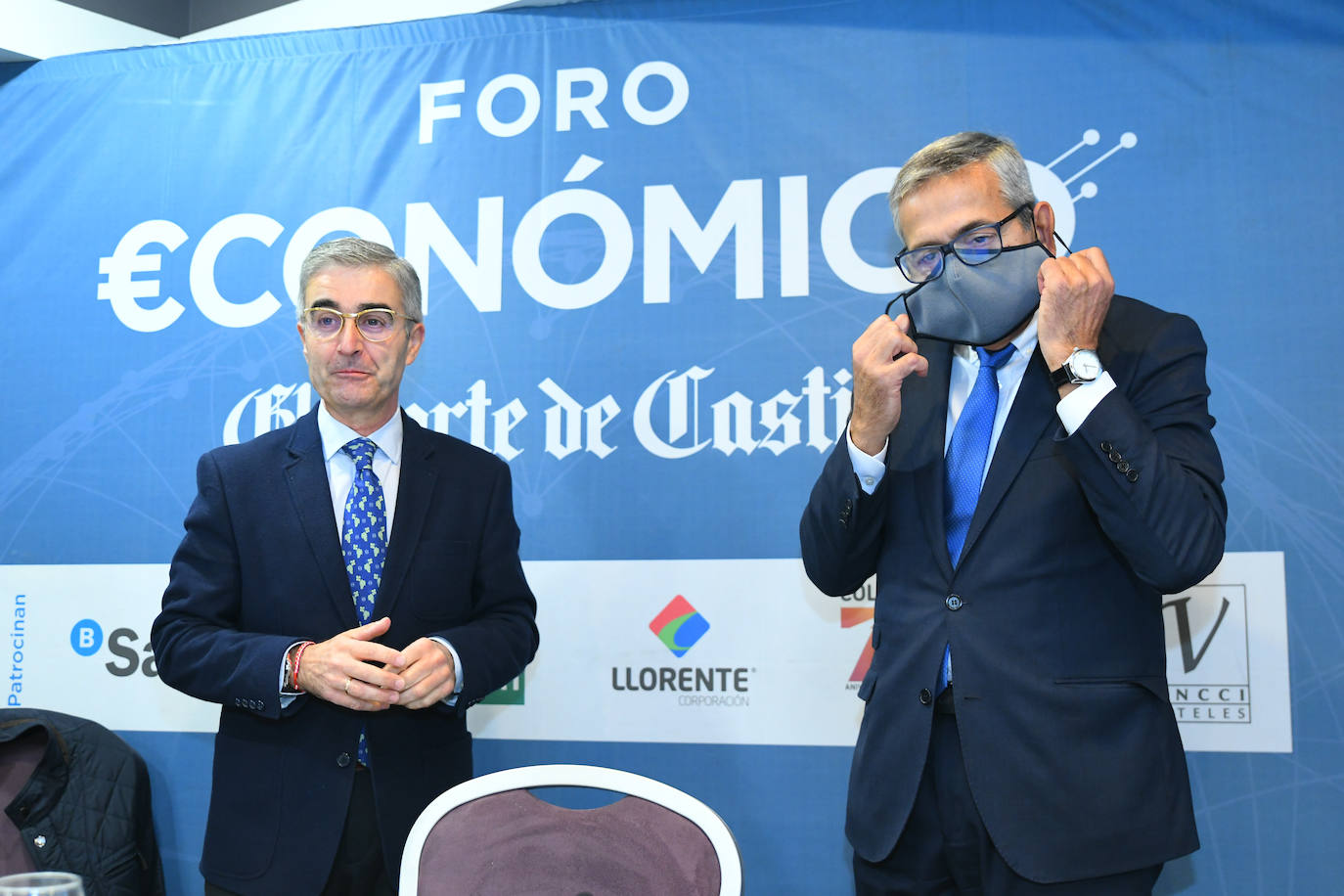 José Ignacio Foces y José Carlos García de Quevedo, durante su intervención en el foro.