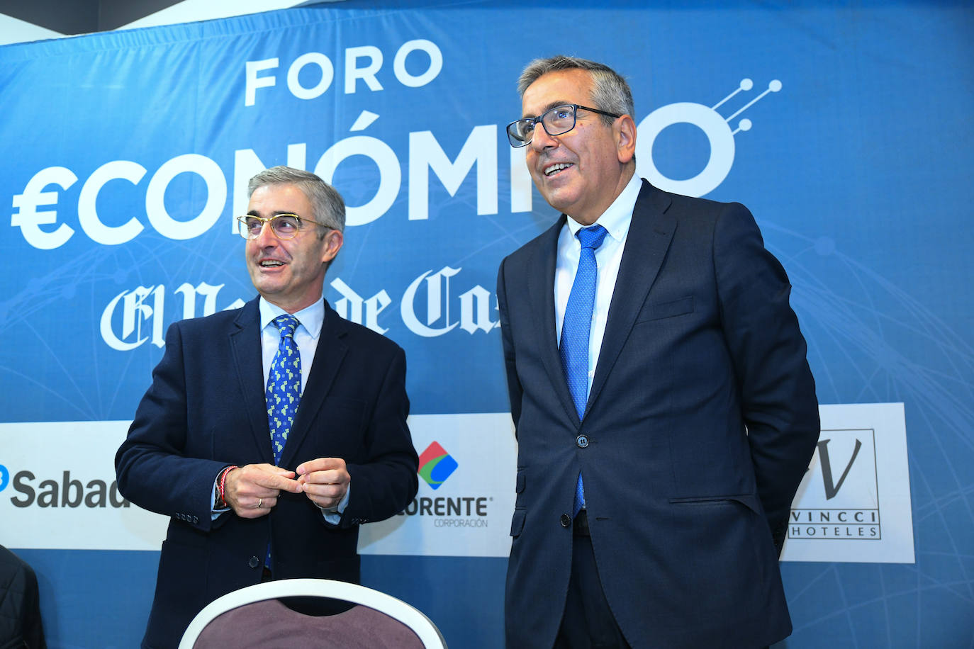 José Ignacio Foces y José Carlos García de Quevedo, durante su intervención en el foro.