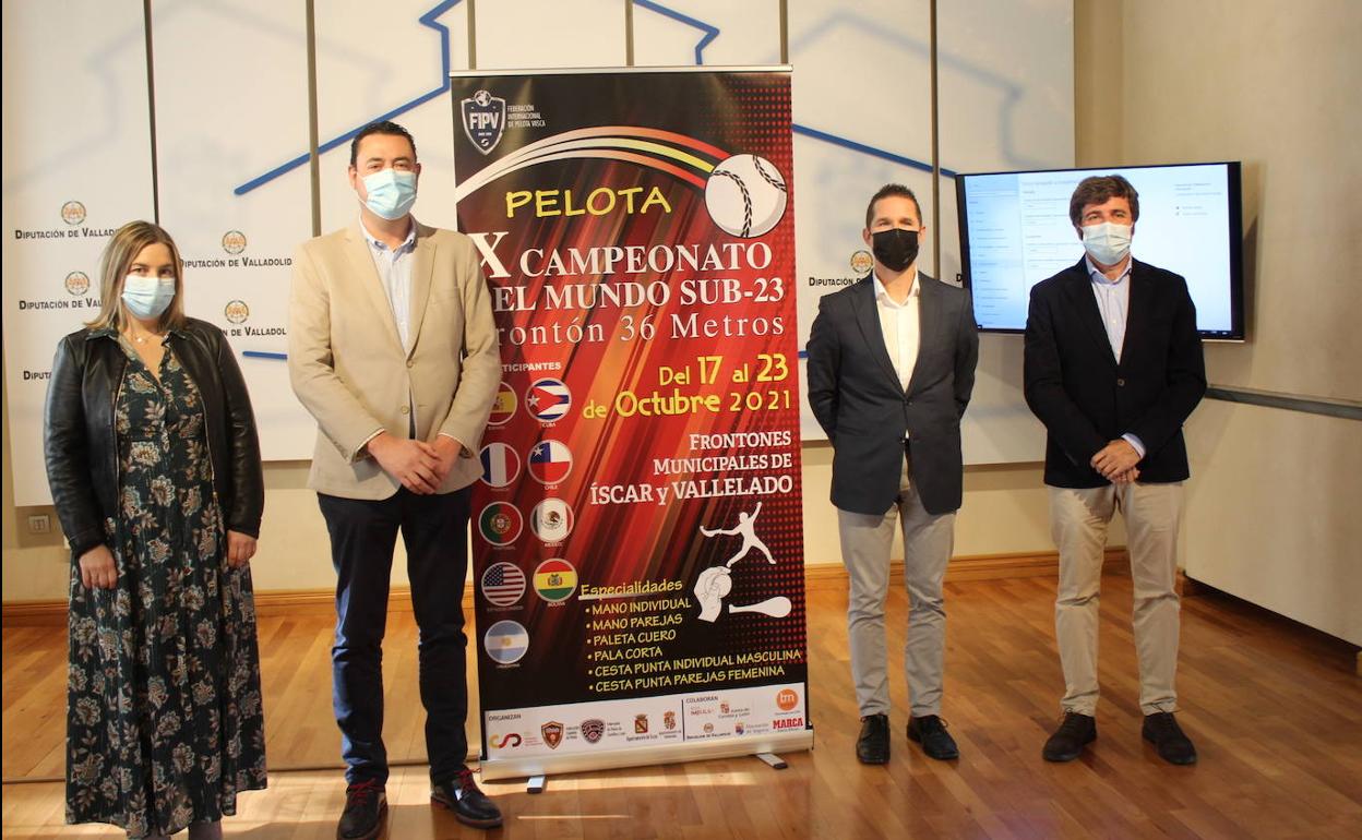 Presentación del Mundial sub-23 de Pelota este jueves en la Diputación de Valladolid