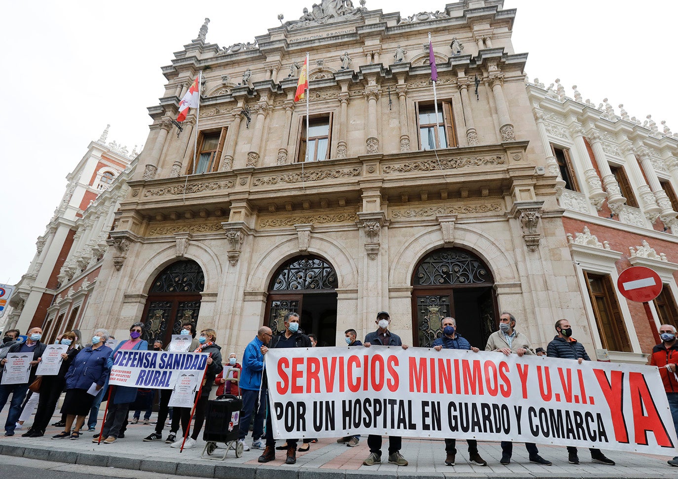 Manifestación en Palencia por la sanidad en el medio rural.