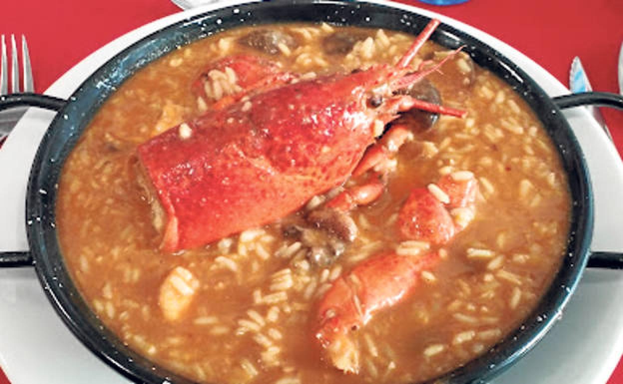 Arroz con bogavente en La Raíz. 