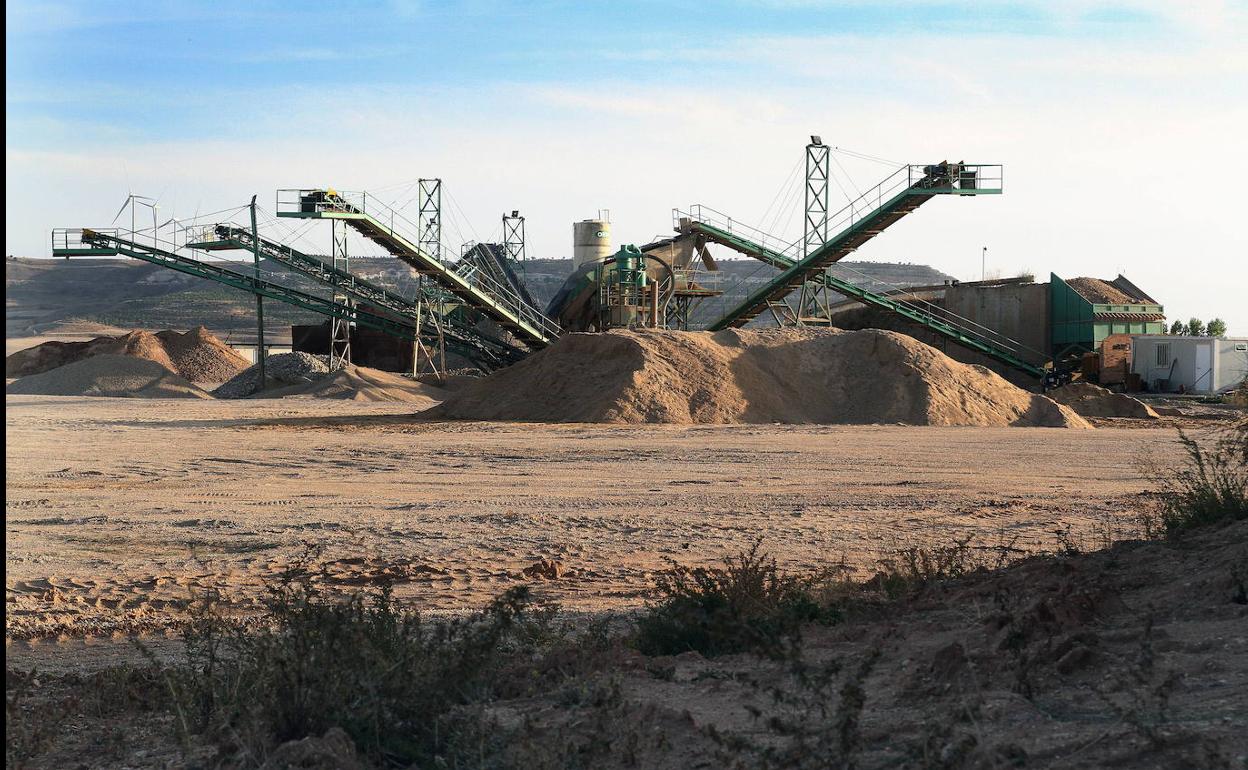 Gravera de El Eruelo en Torquemada. 