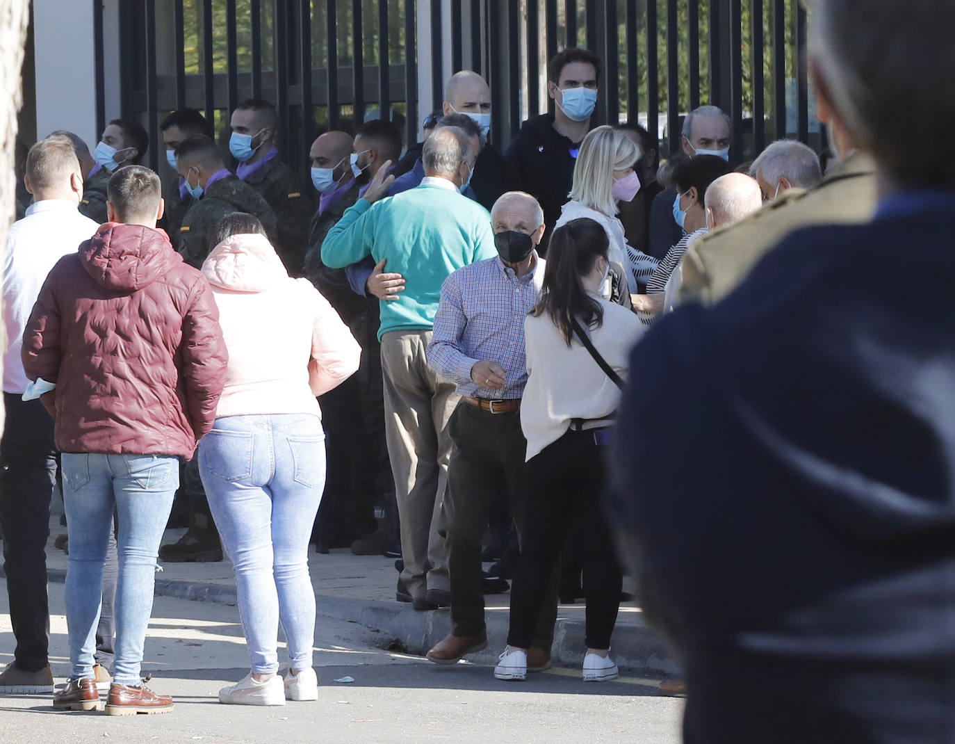 Fotos: Profundo dolor en el funeral militar por Andrés Martín