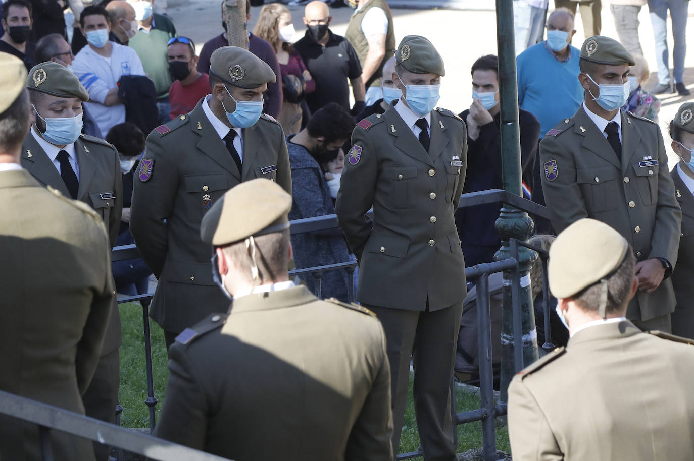 Fotos: Profundo dolor en el funeral militar por Andrés Martín