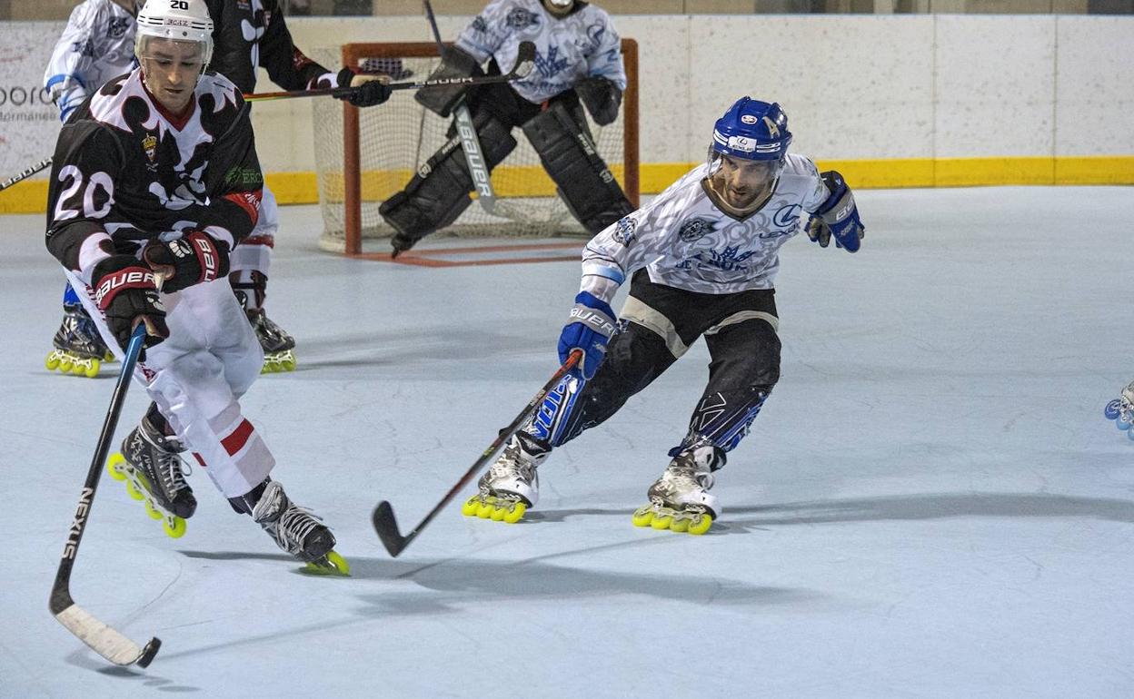 Imagen del partido ante el Tres Cantos en Canterac que terminó con victoria local por 5-3 en el debut liguero