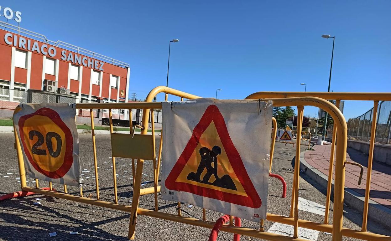 Corte en el Polígono de Argales, en Valladolid. 
