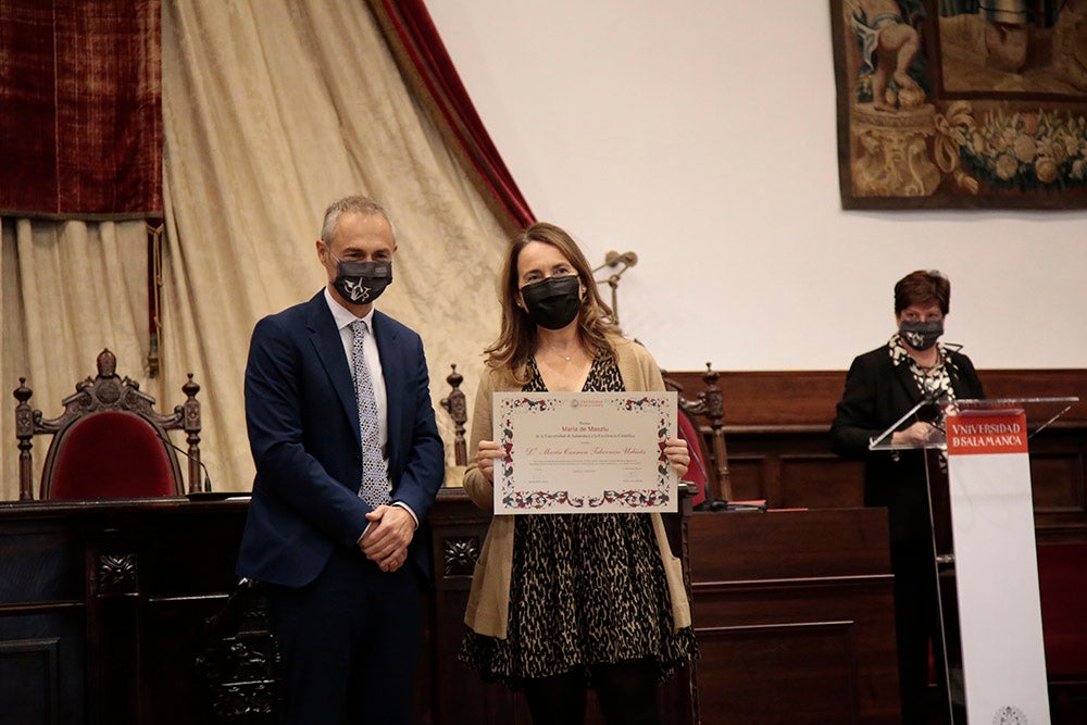 La Universidad de Salamanca entrega los Premios María de Maeztu a la excelencia científica de los años 2020 y 2021