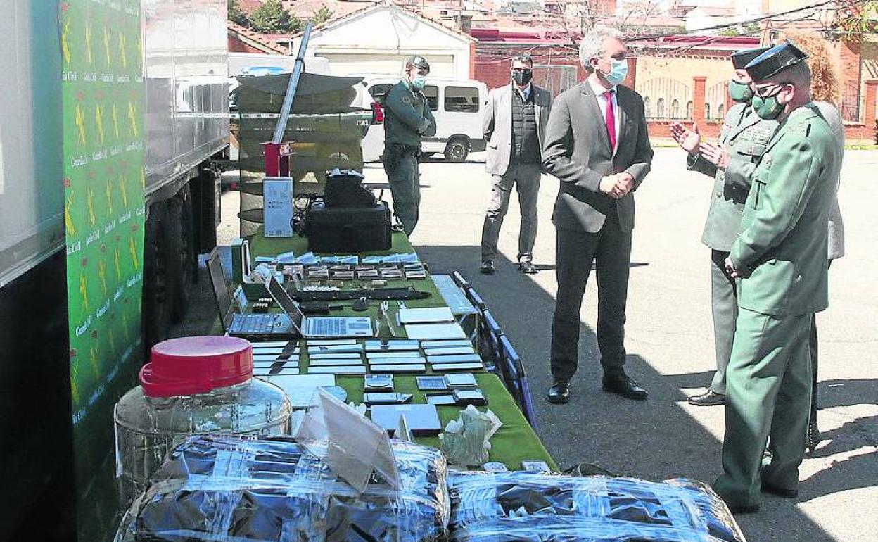 Intervención de la Guardia Civil de Segovia contra el tráfico de droga durante la pandemia. 