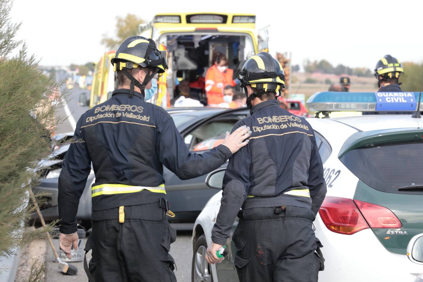 Fotos: Accidente mortal en la A-62 entre Tordesillas y Geria