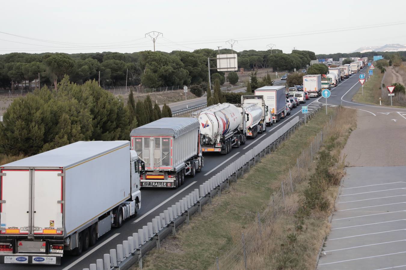 Fotos: Accidente mortal en la A-62 entre Tordesillas y Geria