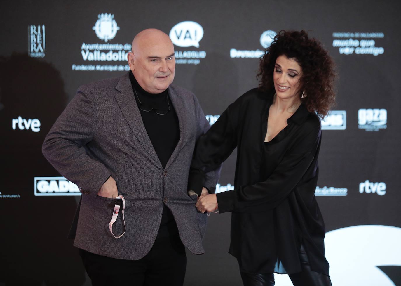 Última alfombra verde de la 66 edición de la Seminci.