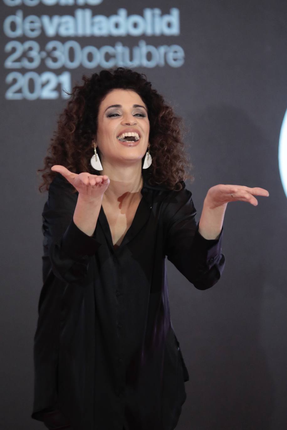 Última alfombra verde de la 66 edición de la Seminci.