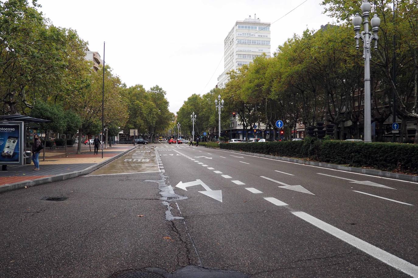 Detalles de una de las principales arterias de la ciudad 