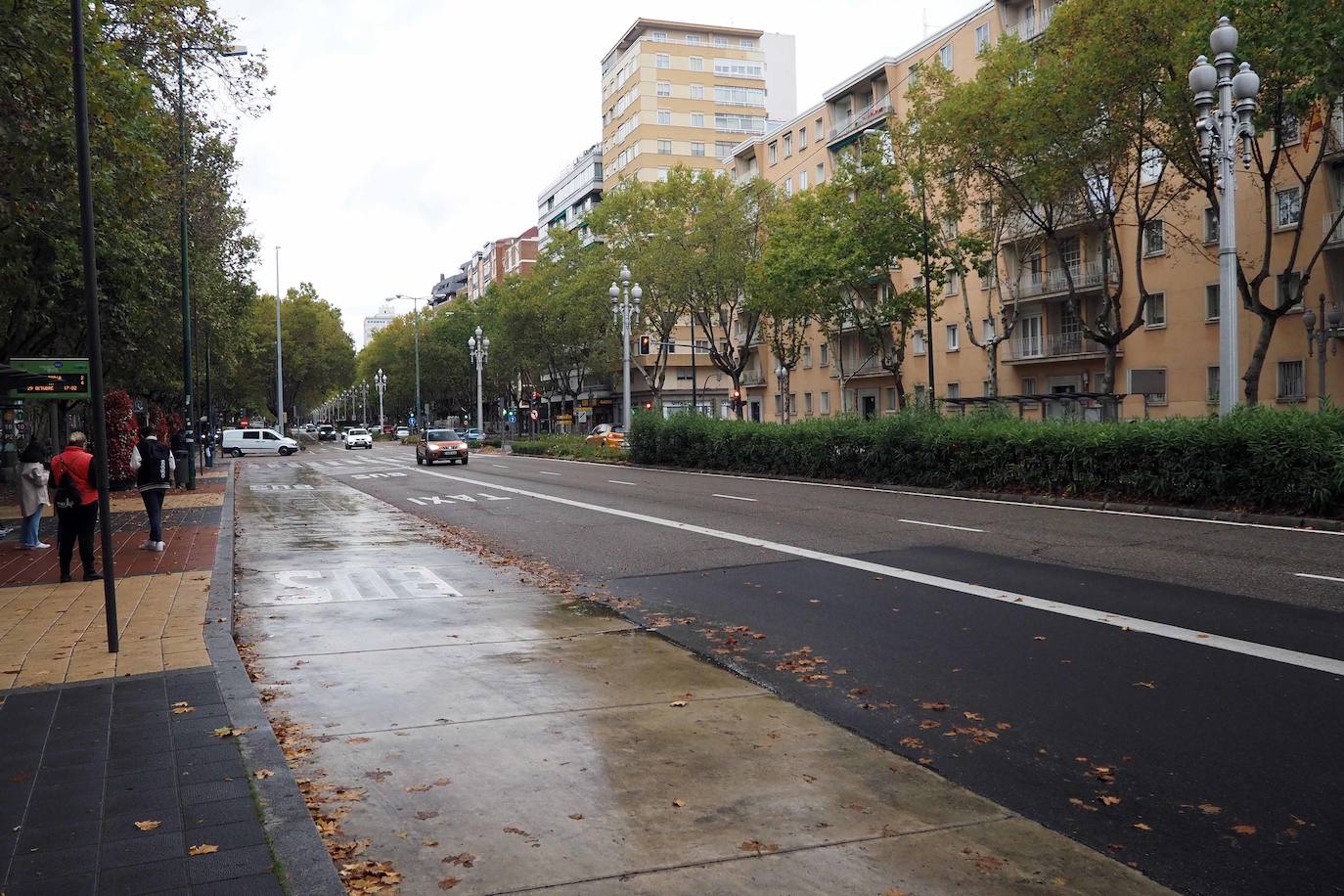 Detalles de una de las principales arterias de la ciudad 