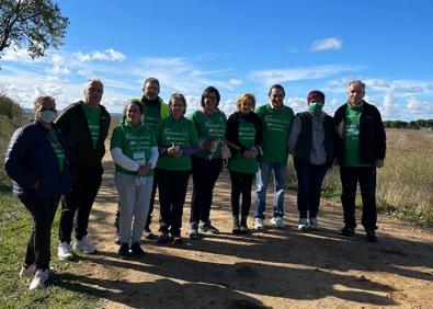 Imagen secundaria 1 - Los participantes en las marchas de Pozuelo, Morales y Villagarcía. 