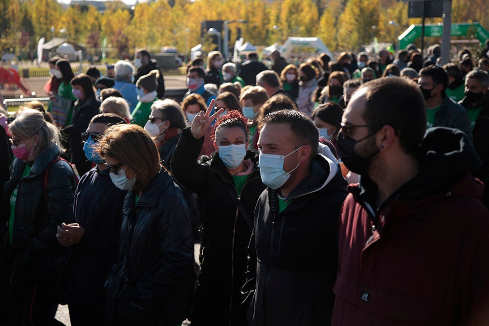 Miles de personas partieron desde el parque Elio Antonio de Nebrija en el regreso de la Marcha Salamanca Contra el Cáncer