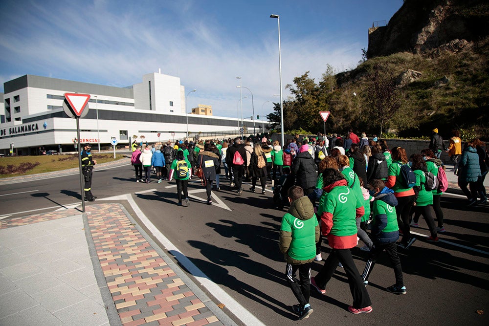 Miles de personas partieron desde el parque Elio Antonio de Nebrija en el regreso de la Marcha Salamanca Contra el Cáncer