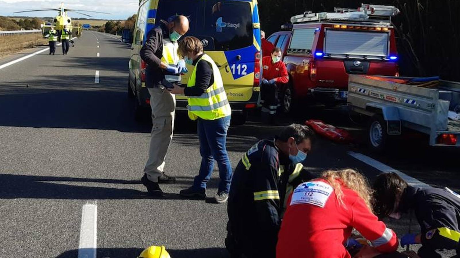 Fotos: Accidente en Ledigos que deja dos personas en estado grave