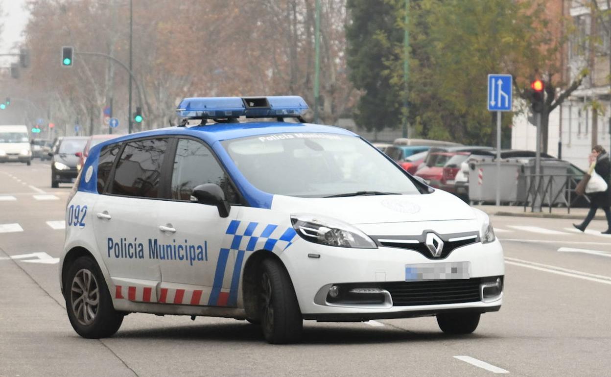 Vehículo de la Policía Municipal de Valladolid. 