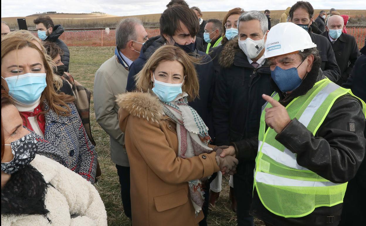 La ministra de Transportes, durante su visita a Palencia el pasado sábado, 6 de noviembre.