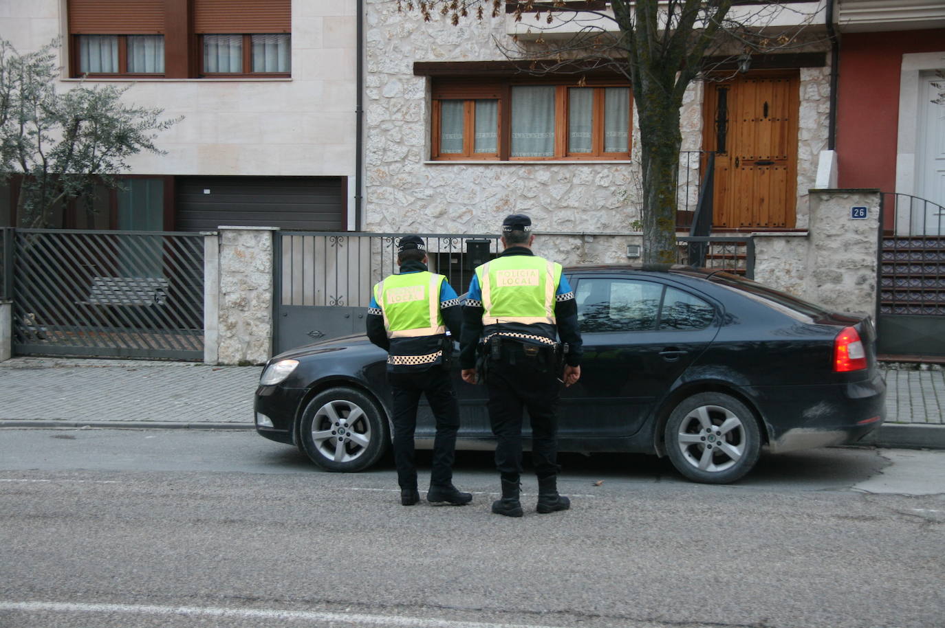 Agentes de la Policía Local de Cuéllar.