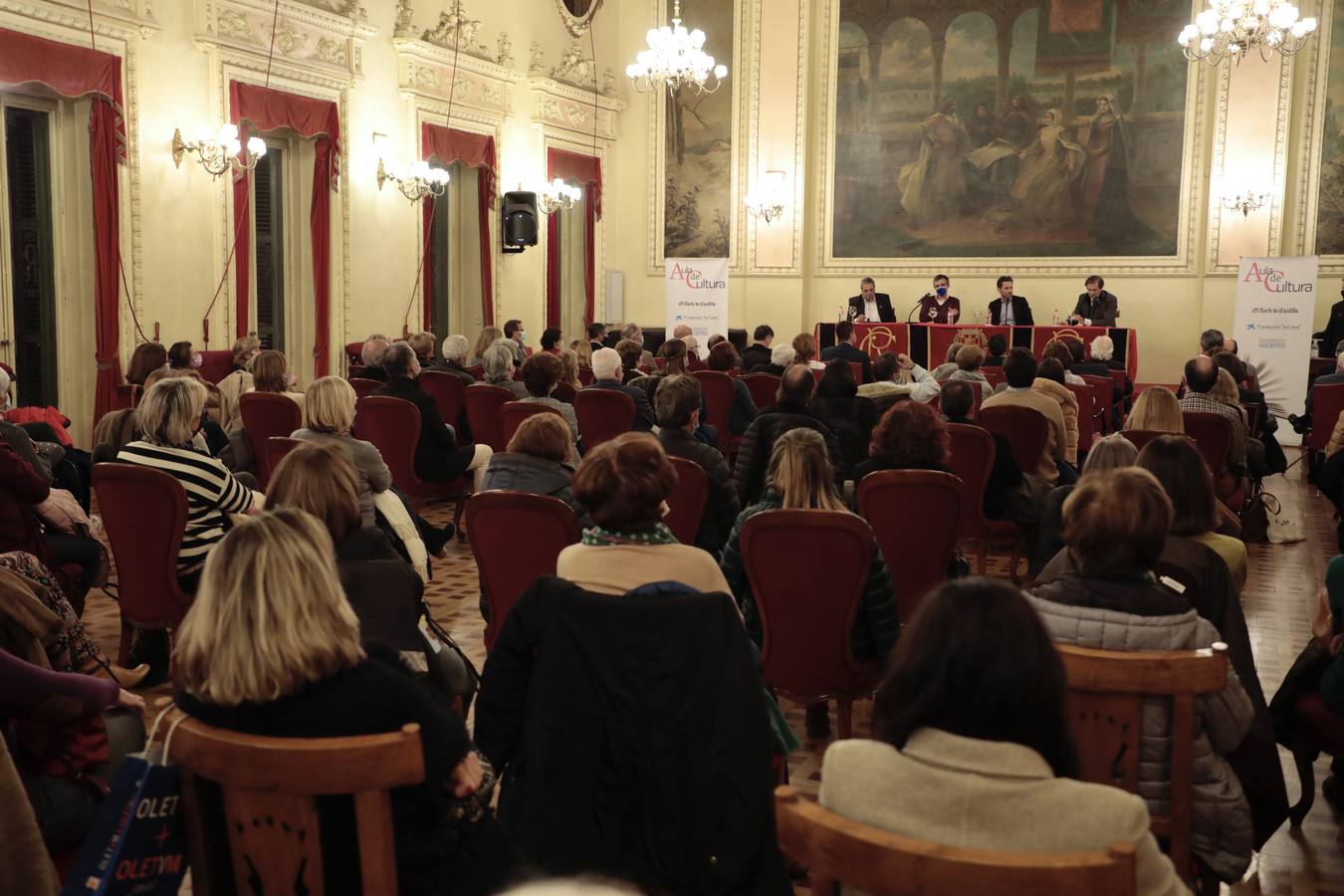 Fotos: Eduardo Madina y Borja Sémper, en el Aula de Cultura de El Norte de Castilla