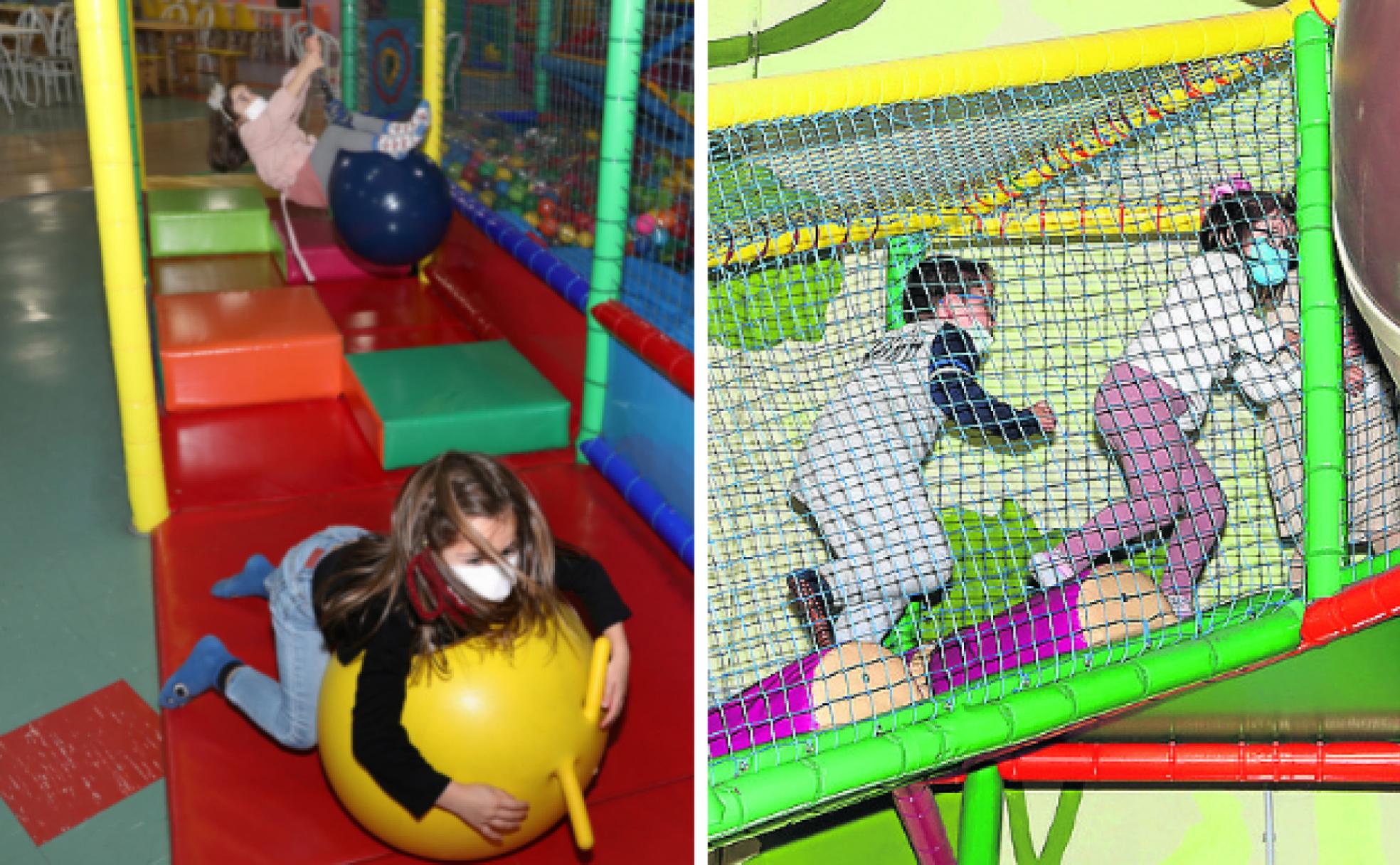 Atracciones para los niños en los parques infantiles privados de El Pequeño Reino y Coco Loco.